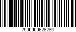 Código de barras (EAN, GTIN, SKU, ISBN): '7900000626268'