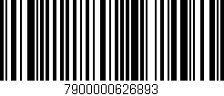 Código de barras (EAN, GTIN, SKU, ISBN): '7900000626893'