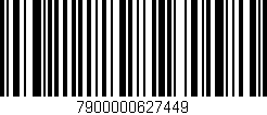 Código de barras (EAN, GTIN, SKU, ISBN): '7900000627449'