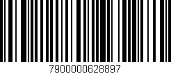 Código de barras (EAN, GTIN, SKU, ISBN): '7900000628897'