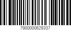 Código de barras (EAN, GTIN, SKU, ISBN): '7900000629337'