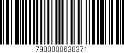 Código de barras (EAN, GTIN, SKU, ISBN): '7900000630371'