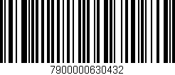 Código de barras (EAN, GTIN, SKU, ISBN): '7900000630432'