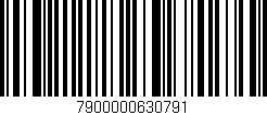 Código de barras (EAN, GTIN, SKU, ISBN): '7900000630791'