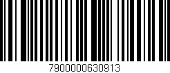 Código de barras (EAN, GTIN, SKU, ISBN): '7900000630913'