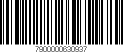 Código de barras (EAN, GTIN, SKU, ISBN): '7900000630937'