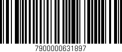 Código de barras (EAN, GTIN, SKU, ISBN): '7900000631897'