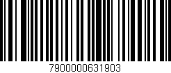 Código de barras (EAN, GTIN, SKU, ISBN): '7900000631903'