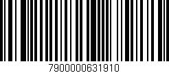 Código de barras (EAN, GTIN, SKU, ISBN): '7900000631910'