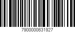 Código de barras (EAN, GTIN, SKU, ISBN): '7900000631927'