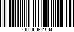 Código de barras (EAN, GTIN, SKU, ISBN): '7900000631934'