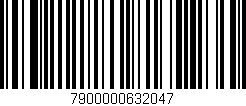 Código de barras (EAN, GTIN, SKU, ISBN): '7900000632047'