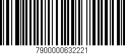 Código de barras (EAN, GTIN, SKU, ISBN): '7900000632221'
