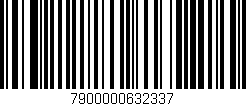 Código de barras (EAN, GTIN, SKU, ISBN): '7900000632337'