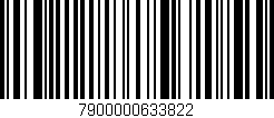Código de barras (EAN, GTIN, SKU, ISBN): '7900000633822'