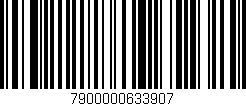 Código de barras (EAN, GTIN, SKU, ISBN): '7900000633907'