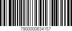 Código de barras (EAN, GTIN, SKU, ISBN): '7900000634157'