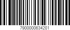 Código de barras (EAN, GTIN, SKU, ISBN): '7900000634201'