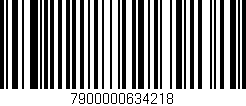 Código de barras (EAN, GTIN, SKU, ISBN): '7900000634218'