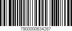 Código de barras (EAN, GTIN, SKU, ISBN): '7900000634287'