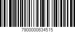 Código de barras (EAN, GTIN, SKU, ISBN): '7900000634515'