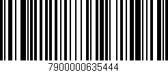 Código de barras (EAN, GTIN, SKU, ISBN): '7900000635444'