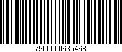 Código de barras (EAN, GTIN, SKU, ISBN): '7900000635468'