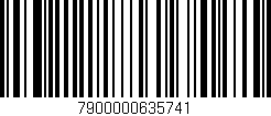 Código de barras (EAN, GTIN, SKU, ISBN): '7900000635741'
