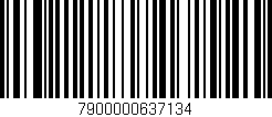Código de barras (EAN, GTIN, SKU, ISBN): '7900000637134'