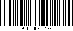 Código de barras (EAN, GTIN, SKU, ISBN): '7900000637165'