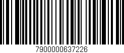 Código de barras (EAN, GTIN, SKU, ISBN): '7900000637226'