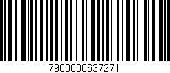Código de barras (EAN, GTIN, SKU, ISBN): '7900000637271'