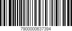 Código de barras (EAN, GTIN, SKU, ISBN): '7900000637394'