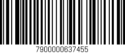 Código de barras (EAN, GTIN, SKU, ISBN): '7900000637455'