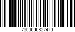 Código de barras (EAN, GTIN, SKU, ISBN): '7900000637479'