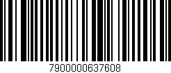 Código de barras (EAN, GTIN, SKU, ISBN): '7900000637608'