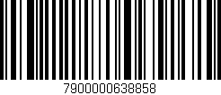 Código de barras (EAN, GTIN, SKU, ISBN): '7900000638858'