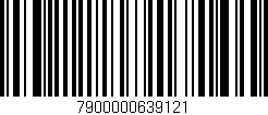 Código de barras (EAN, GTIN, SKU, ISBN): '7900000639121'