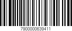Código de barras (EAN, GTIN, SKU, ISBN): '7900000639411'