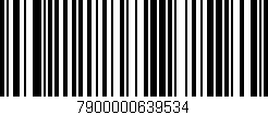 Código de barras (EAN, GTIN, SKU, ISBN): '7900000639534'