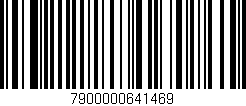 Código de barras (EAN, GTIN, SKU, ISBN): '7900000641469'