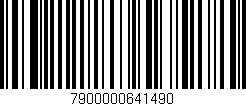 Código de barras (EAN, GTIN, SKU, ISBN): '7900000641490'