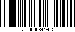 Código de barras (EAN, GTIN, SKU, ISBN): '7900000641506'