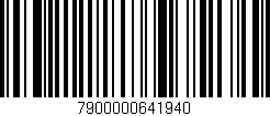 Código de barras (EAN, GTIN, SKU, ISBN): '7900000641940'
