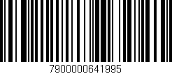 Código de barras (EAN, GTIN, SKU, ISBN): '7900000641995'