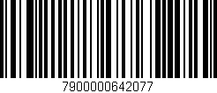 Código de barras (EAN, GTIN, SKU, ISBN): '7900000642077'