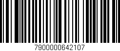 Código de barras (EAN, GTIN, SKU, ISBN): '7900000642107'