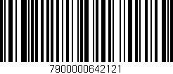 Código de barras (EAN, GTIN, SKU, ISBN): '7900000642121'