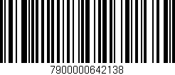 Código de barras (EAN, GTIN, SKU, ISBN): '7900000642138'