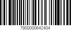 Código de barras (EAN, GTIN, SKU, ISBN): '7900000642404'